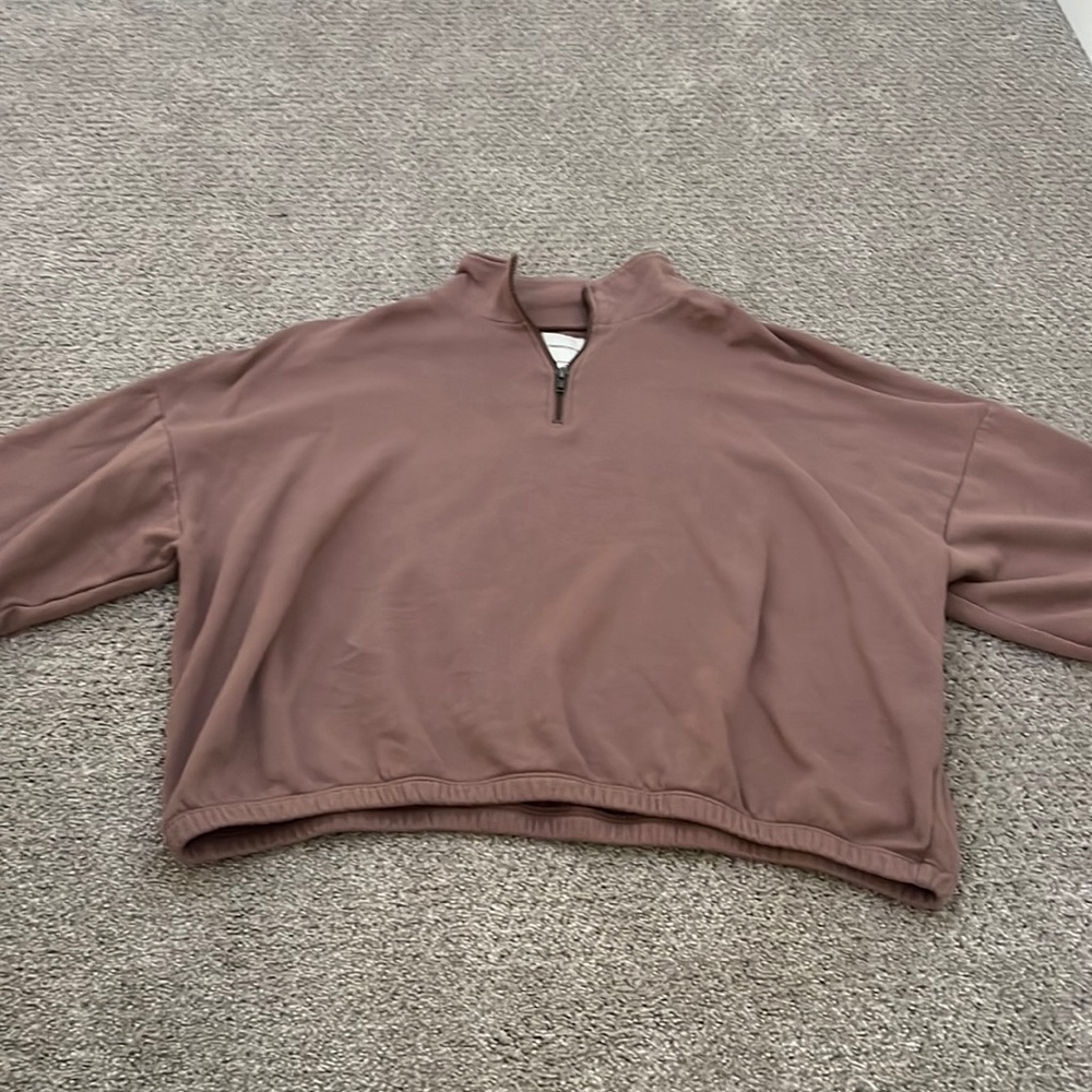 American Eagle quarter zip - dusty pink